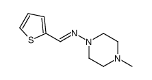 (E)-N-(4-methylpiperazin-1-yl)-1-thiophen-2-ylmethanimine Structure