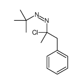 tert-butyl-(2-chloro-1-phenylpropan-2-yl)diazene结构式