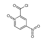 2-Pyridinecarbonyl chloride, 4-nitro-, 1-oxide (9CI)结构式