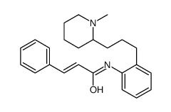 N-[2-[3-(1-methylpiperidin-2-yl)propyl]phenyl]-3-phenylprop-2-enamide结构式