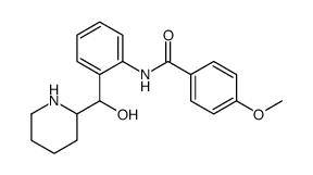 N-[2-[hydroxy(piperidin-2-yl)methyl]phenyl]-4-methoxybenzamide Structure