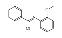 N-(2-methoxyphenyl)benzimidoyl chloride结构式