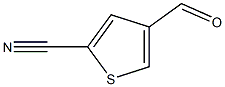 4-formylthiophene-2-carbonitrile结构式