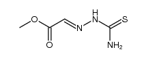 (E)-methyl 2-(2-carbamothioylhydrazono)acetate Structure