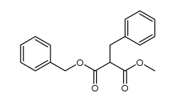 2-benzyl-malonic acid benzyl ester methyl ester结构式