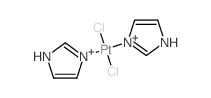 Platinum,dichlorobis(1H-imidazole-kN3)-, (SP-4-2)- Structure