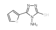 4-AMINO-5-(2-THIENYL)-4H-1,2,4-TRIAZOLE-3-THIOL Structure