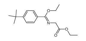 N-[(4-tert-butyl-phenyl)-ethoxy-methylene]-glycine ethyl ester结构式