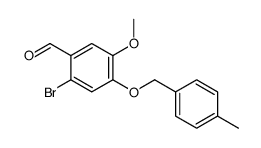 2-bromo-5-methoxy-4-[(4-methylphenyl)methoxy]benzaldehyde结构式