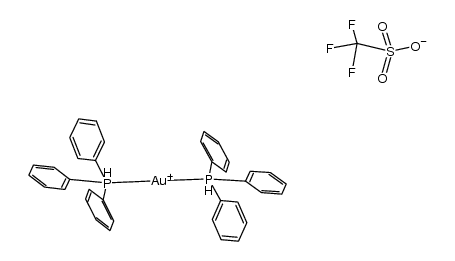 bis(triphenylphosphine)gold(I) triflate结构式