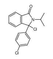 2-(iso-Propyl)-3-chlor-3-(p-chlorphenyl)isoindolinon Structure