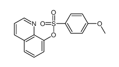 quinolin-8-yl 4-methoxybenzenesulfonate结构式