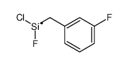 chloro-fluoro-[(3-fluorophenyl)methyl]silicon Structure