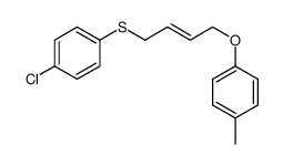 1-chloro-4-[4-(4-methylphenoxy)but-2-enylsulfanyl]benzene结构式