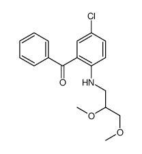 [5-chloro-2-(2,3-dimethoxypropylamino)phenyl]-phenylmethanone Structure