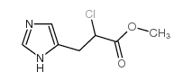 METHYL 2-CHLORO-3-(5-IMIDAZOLYL)PROPIONATE结构式