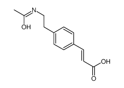 3-[4-(2-acetamidoethyl)phenyl]prop-2-enoic acid Structure