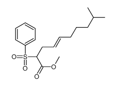 methyl 2-(benzenesulfonyl)-9-methyldec-4-enoate Structure