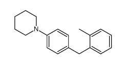 1-[4-[(2-methylphenyl)methyl]phenyl]piperidine结构式