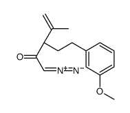 (3S)-1-diazonio-3-[2-(3-methoxyphenyl)ethyl]-4-methylpenta-1,4-dien-2-olate结构式