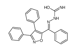 [[(3,4-diphenyl-1,2-oxazol-5-yl)-phenylmethylidene]amino]urea结构式