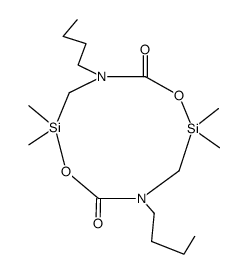 4,9-dibutyl-2,2,7,7-tetramethyl-[1,6,4,9,2,7]dioxadiazadisilecane-5,10-dione结构式