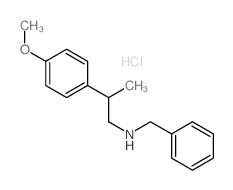 Benzeneethanamine, 4-methoxy-b-methyl-N-(phenylmethyl)-, hydrochloride (1:1) Structure