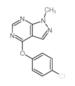 5-(4-chlorophenoxy)-9-methyl-2,4,8,9-tetrazabicyclo[4.3.0]nona-2,4,7,10-tetraene picture