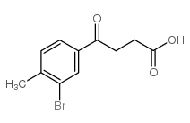 4-(3-BROMO-4-METHYLPHENYL)-4-OXOBUTYRIC ACID structure