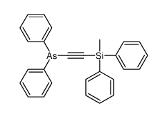2-[methyl(diphenyl)silyl]ethynyl-diphenylarsane结构式