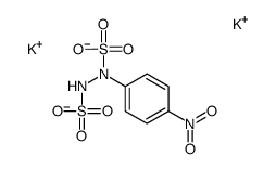 dipotassium 1-(4-nitrophenyl)-1,2-hydrazodisulphonate结构式