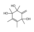 1,2,4,5,6-pentamethyl-3-methylidenecyclohex-5-ene-1,2,4-triol Structure