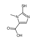 2-巯基-1-甲基-1H-咪唑-5-羧酸结构式