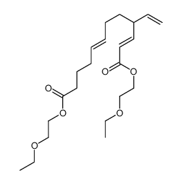 bis(2-ethoxyethyl) 4-ethenyldodeca-2,7-dienedioate Structure