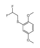 2-(2,2-difluoroethylsulfanyl)-1,4-dimethoxybenzene Structure