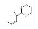 2-(2-methylpent-3-en-2-yl)-1,3-dithiane Structure