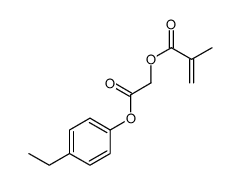 [2-(4-ethylphenoxy)-2-oxoethyl] 2-methylprop-2-enoate结构式