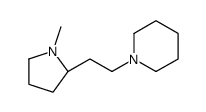 1-[2-[(2S)-1-methylpyrrolidin-2-yl]ethyl]piperidine Structure