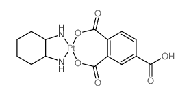 Platinate(1-),[1,2,4-benzenetricarboxylato(3-)-kO1,kO2][(1R,2R)-1,2-cyclohexanediamine-kN,kN']-, hydrogen, (SP-4-3)- (9CI)结构式