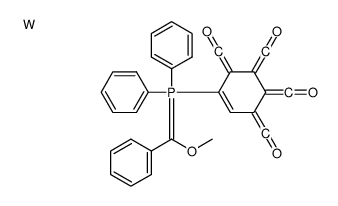 [3-[[methoxy(phenyl)methylidene]-diphenyl-λ5-phosphanyl]-4,5,6-tris(oxomethylidene)cyclohex-2-en-1-ylidene]methanone,tungsten Structure