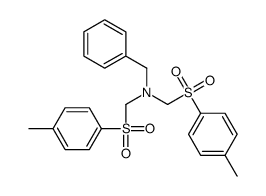 N,N-bis[(4-methylphenyl)sulfonylmethyl]-1-phenylmethanamine结构式