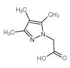 (3,4,5-三甲基-1H-吡唑-1-基)乙酸结构式