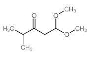 1,1-Dimethoxy-4-methylpentan-3-one结构式