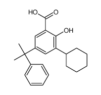 3-cyclohexyl-2-hydroxy-5-(2-phenylpropan-2-yl)benzoic acid结构式