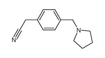 (4-pyrrolidin-1-ylmethyl-phenyl)-acetonitrile结构式