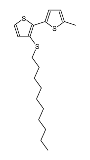 3-decylsulfanyl-5'-methyl-[2,2']bithiophenyl结构式