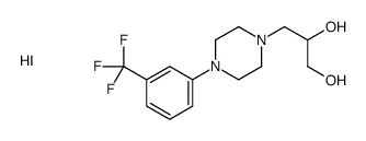 3-[4-[3-(trifluoromethyl)phenyl]piperazin-1-yl]propane-1,2-diol,hydroiodide Structure
