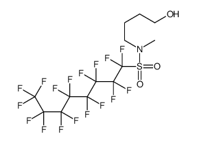 heptadecafluoro-N-(4-hydroxybutyl)-N-methyloctanesulphonamide Structure