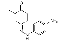 (4E)-4-[(4-aminophenyl)hydrazinylidene]-2-methylcyclohexa-2,5-dien-1-one Structure