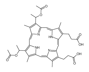 O,O'-diacetylhematoporphyrin Structure